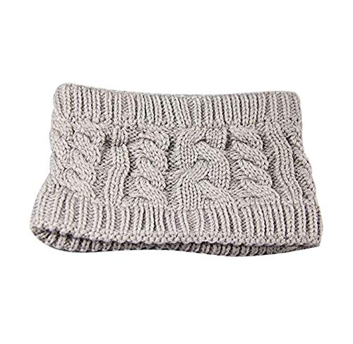 El Regalo Woolen Knitted Headwrap Ear Warmer Hair Muffs Band For Unisex (Grey) 11