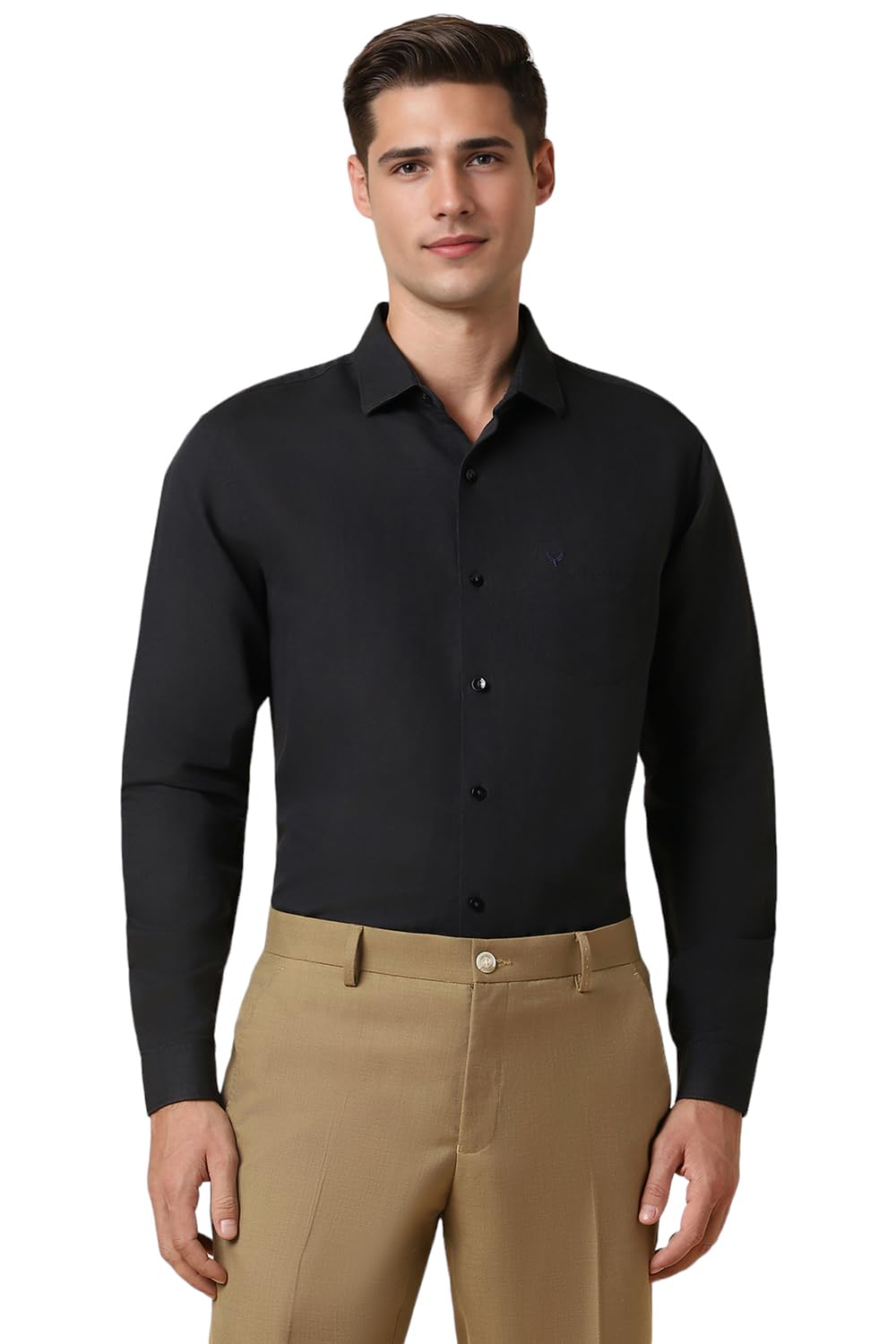 Allen Solly Men Slim Fit Solid Formal Full Sleeve Shirt