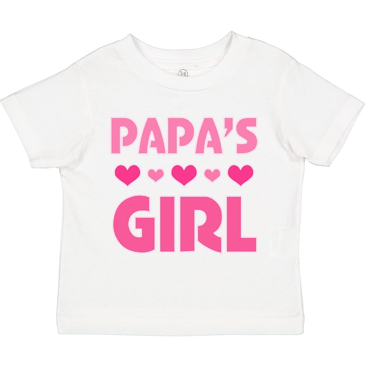 inktastic Papas Girl Granddaughter Toddler TShirt, 0020 White, 3T 3
