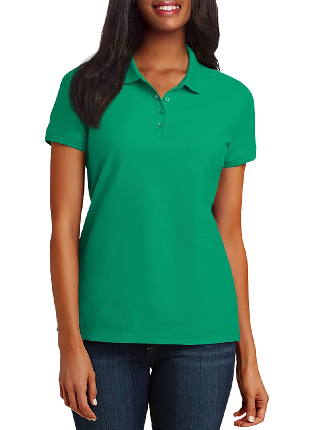 Port Authority Ladies core classic Pique Polo L100 Bright Kelly green 5XL