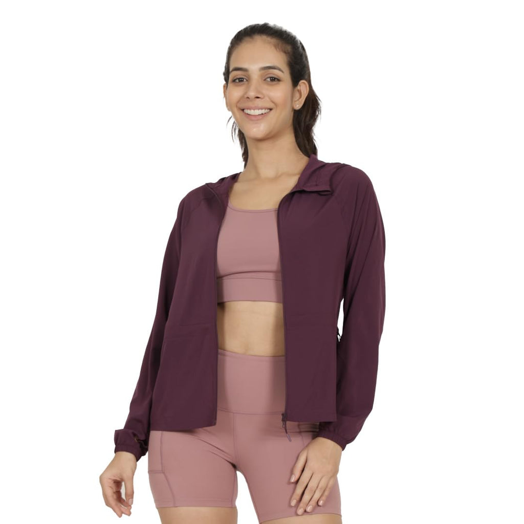 BlissClub AerLight Packable Jacket | Lightweight jacket | Hooded jacket | Relaxed fit | Full sleeves