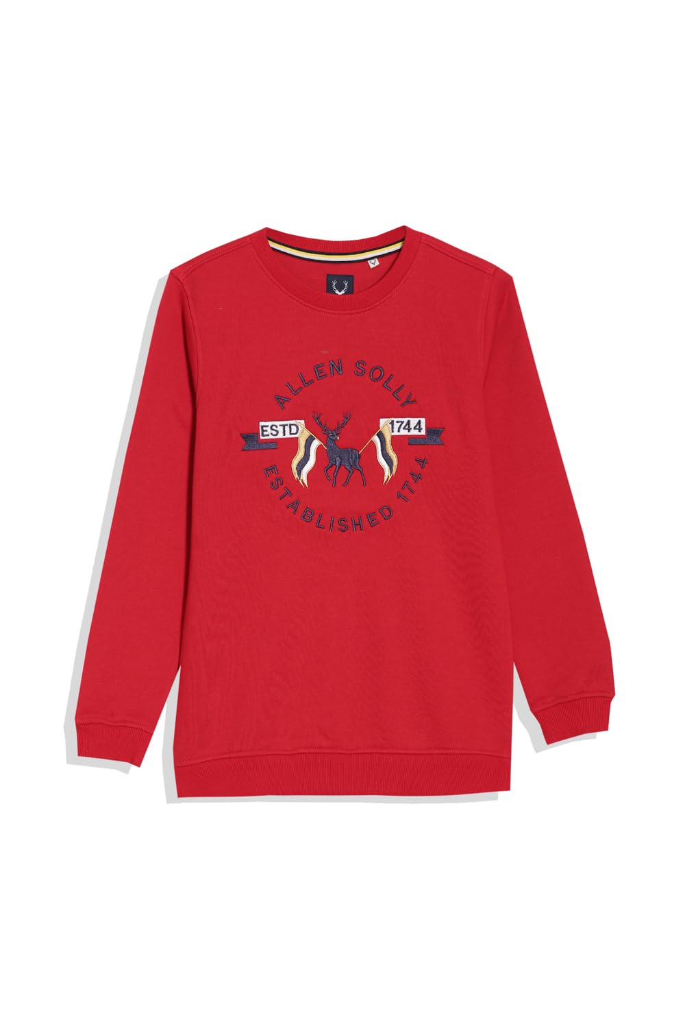 Allen Solly Boys Red Embroidered Regular Fit Sweatshirt 13-14