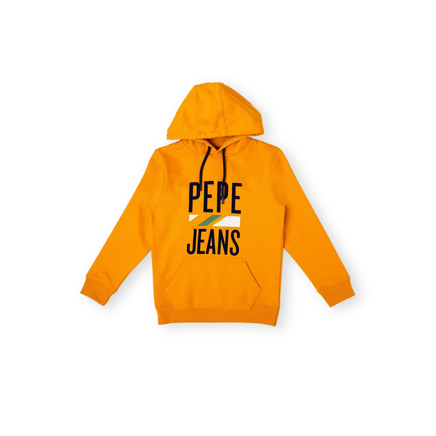 Pepe Jeans BoyS Cotton Blend Hooded Neck Sweatshirt (Pb581579_Rugby Yellow