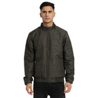 Turtle Men Nylon Solid Regular Fit Full Sleeve Olive Hooded Windcheater Jacket