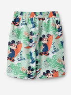 The Souled Store Official Mickey Mouse : Surf Vibes Boys Graphic Printed Pull On Cotton Shorts