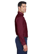 Mens crown Woven collectionSolid Broadcloth - WHITE - 5XL(D0102H76Z82)