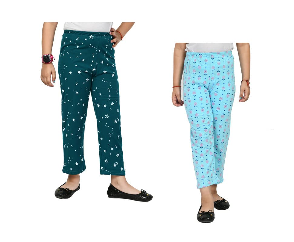 IndiWeaves Regular Fit Cotton Printed Girls Pyjamas Set 15-16