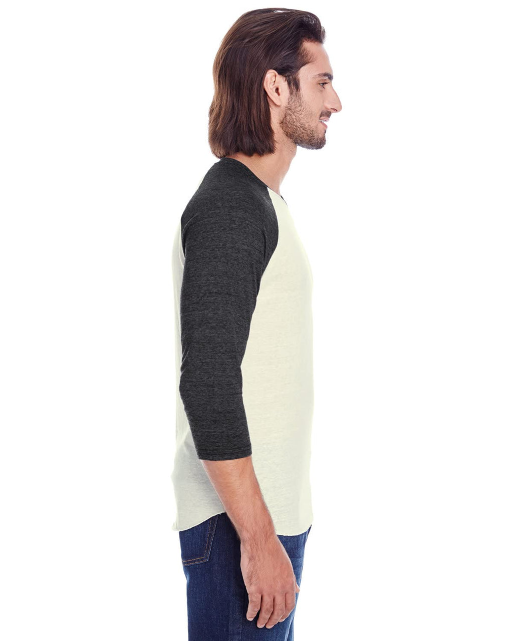 Unisex Triblend 34-Sleeve Raglan - cRM cRD BLK TRB - 3XL(D0102H7KcKT)