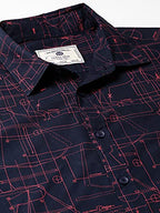 Dennis Lingo MenS Cotton Printed Slim Fit Casual Shirt