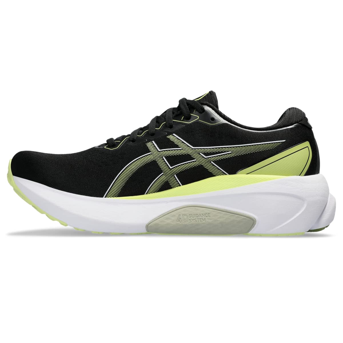 ASICS Men's Gel-Kayano 30 Running Shoes, 9.5, Black/Glow Yellow