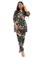 Leriya Fashion Ethnic Co Ord Set for Women Kurta Set for Women | 2 Piece Kurta Set | Kurta with Pant for Women | Co-ord Set (X-L