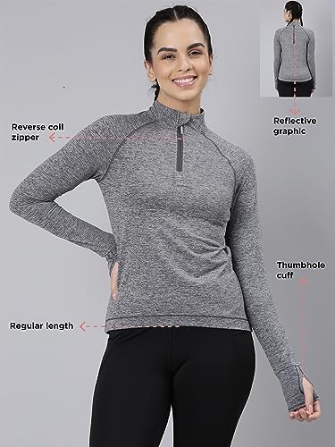 Enamor Womens Solid Slim Fit T-Shirt