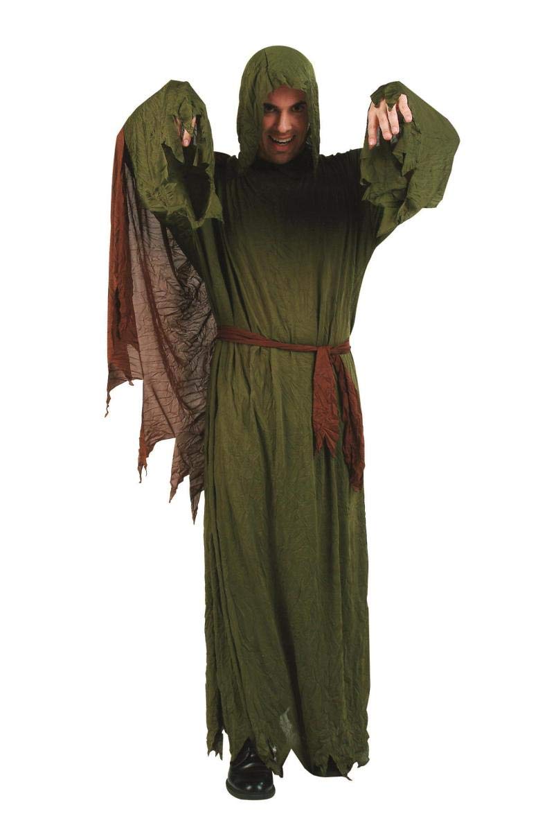 Men's Zombie Olive Hooded Robe
