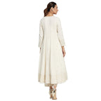 Fabindia Women Cotton Long Kurta Natural