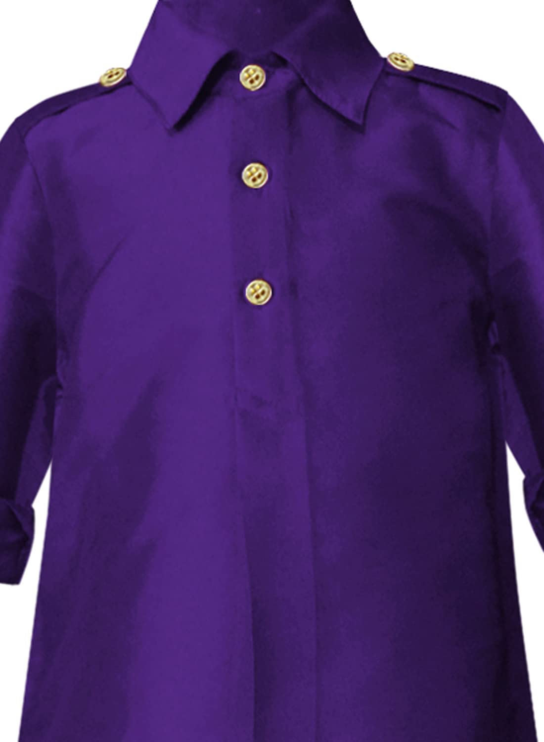 A.T.U.N. (ALL THINGS UBER NICE) Boy's Polyester Solid Full Sleeve Pathani Suit Set | Kurta and Pyjama Set | Ethnic Clothing Set for Festival and Special Occasion | 2 Piece Set