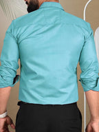 Tee Projekt Casual Cotton Long Sleeve Shirt for Men Formal Wear Regular Wear