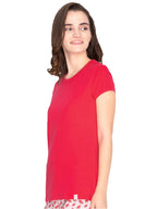 Lyra Women Solid Round Neck Tshirt