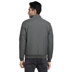 Turtle Men Nylon Solid Regular Fit Full Sleeve Grey Windcheater Jacket