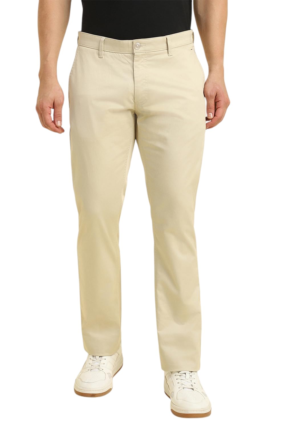 Allen Solly Men Slim Fit Solid Casual Trousers