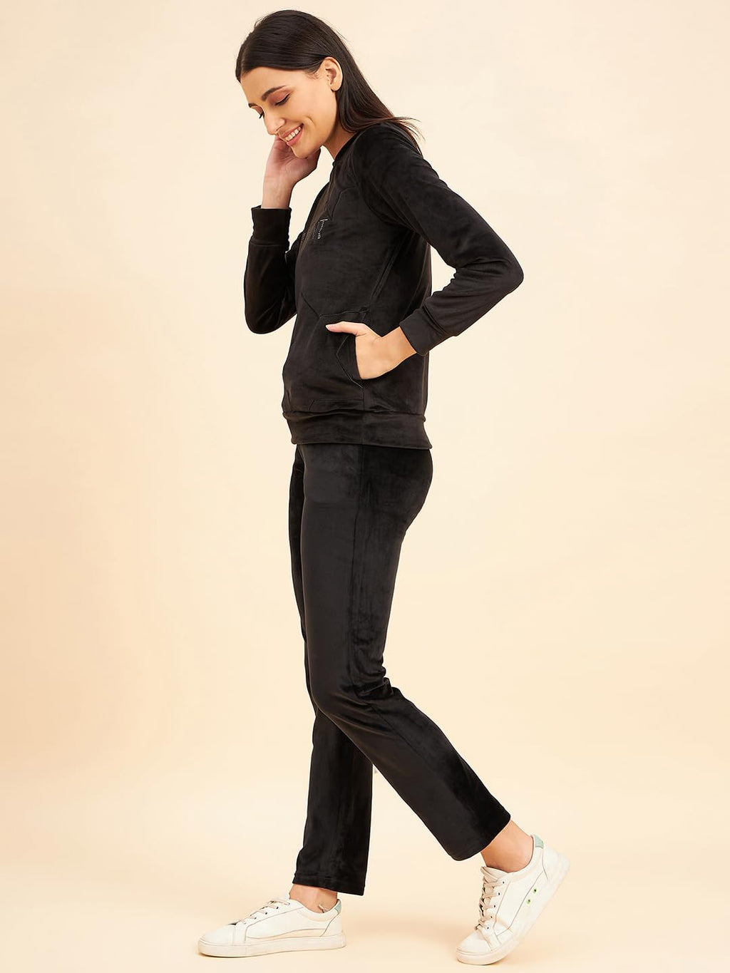 Sweet Dreams Women Solid Tracksuit