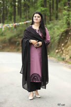 Suppar Sleave Embroidered Salwar Suit For Women Party Kurta Set For Women Modern Ethnic Wear