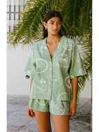 Leriya Fashion Printed Pajama Set | Shorts Nightsuit Set | Beach Outfits For Women