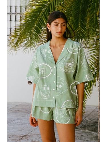 Leriya Fashion Printed Pajama Set | Shorts Nightsuit Set | Beach Outfits For Women