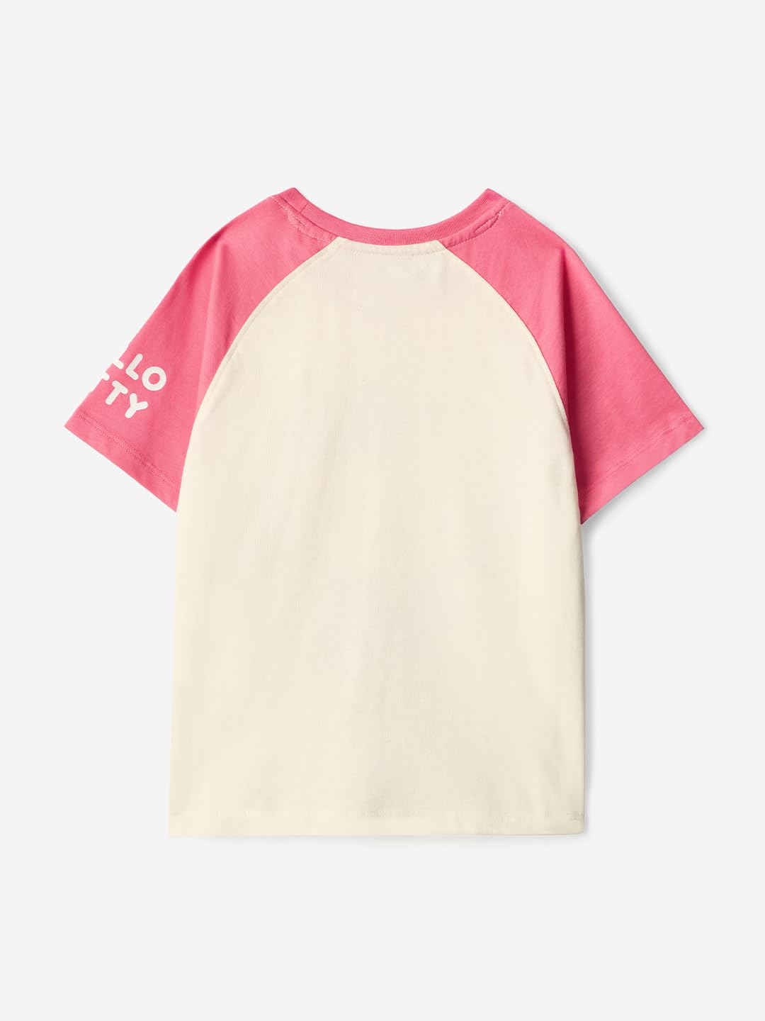 The Souled Store Hello Kitty: Pink Round Neck Short Sleeves Graphic Printed Girls Cotton T-Shirts (2-8 Yrs)