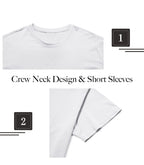 LETAOTAO Mens Hipster Longline T-Shirt Drop Cut Scallop Long Tail Slim Fit Bodybuilding Gym Muscle Workout Tee (L, White 970)