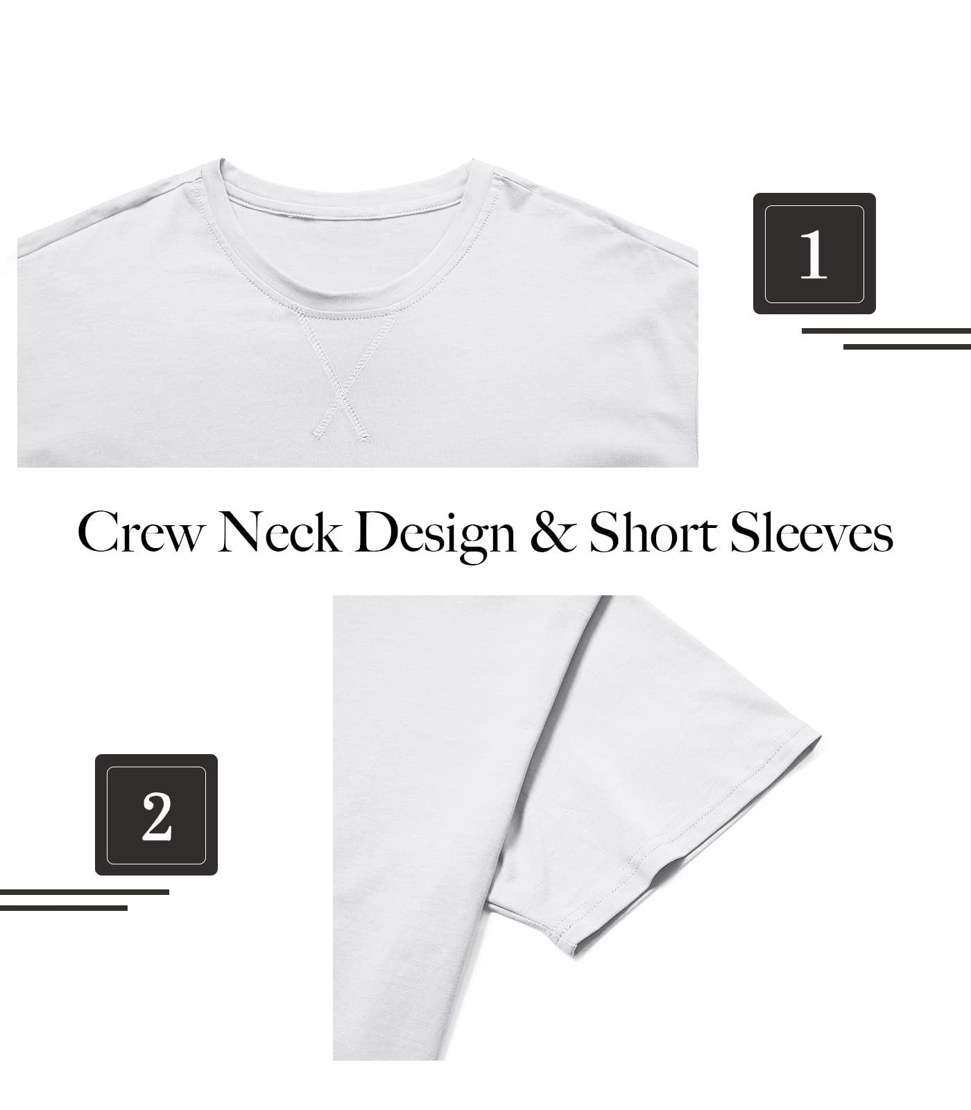 LETAOTAO Mens Hipster Longline T-Shirt Drop Cut Scallop Long Tail Slim Fit Bodybuilding Gym Muscle Workout Tee (L, White 970)