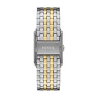 Fossil Men's Carraway Quartz Stainless Steel Three-Hand Watch, Color: Silver/Gold (Model: FS6010)