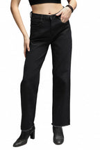 High Star Women 90S Straight Fit High-Rise Clean Look Stretchable Jeans