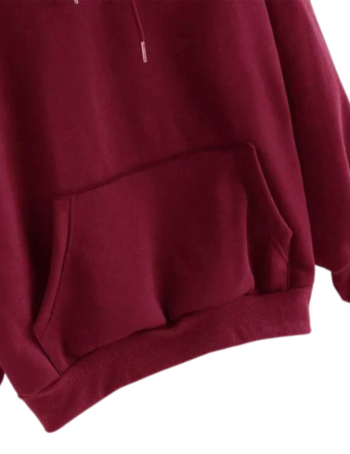 JUNEBERRY Women Sweatshirt with Hoodies, Cotton Blend Full Sleeves Jumper Women Winter Wear, Round Neck Regular Fit Long Sleeve