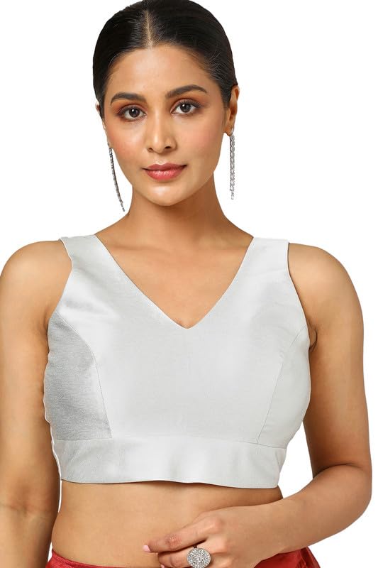 Soch Women Tissue Zari Woven Sleeveless Regular Blouse