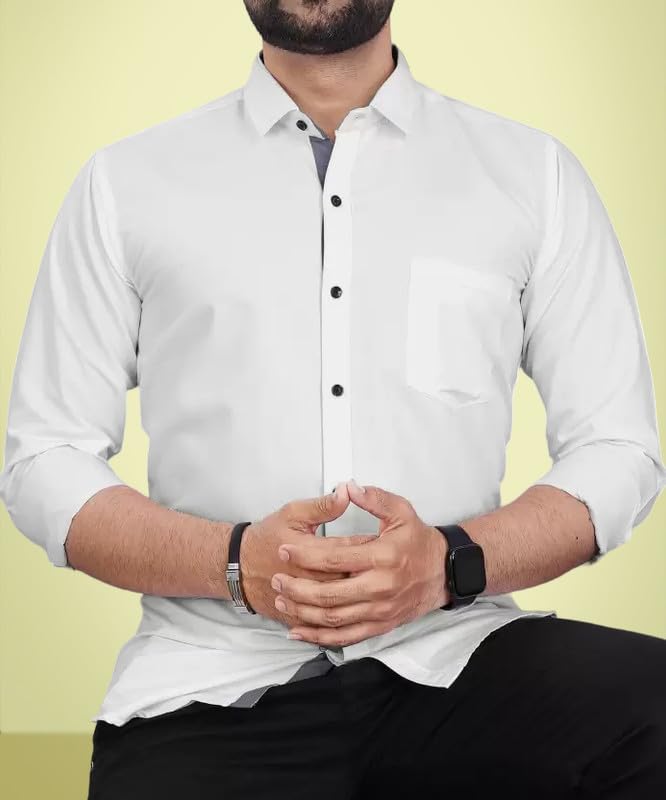 Pinkmint Men Solid Regular Fit Shirt