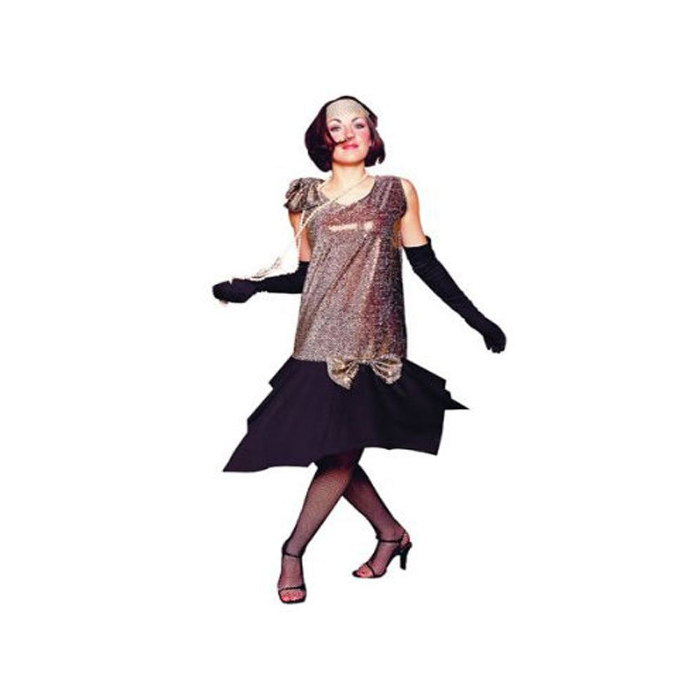 Women Rag Time Flappper Silver