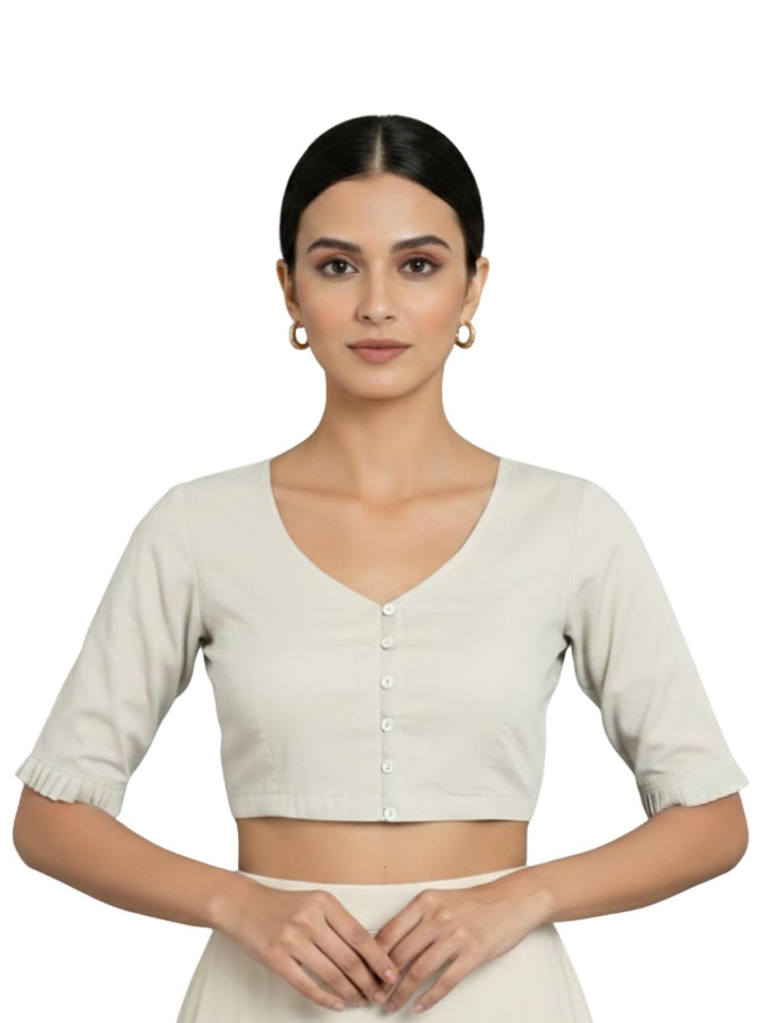Thevasa WomenS Bloom & Button Blouse 34