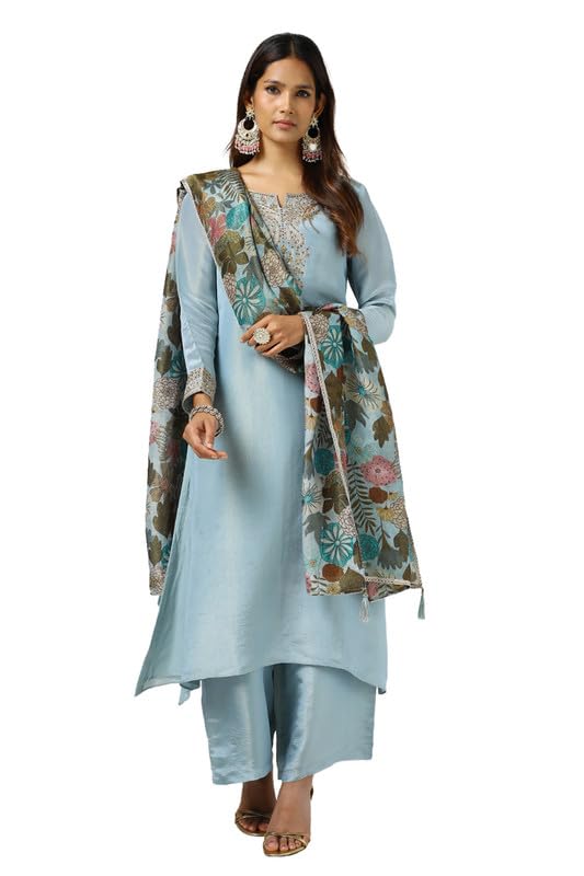 Soch Women Tissue Suit Set with Work