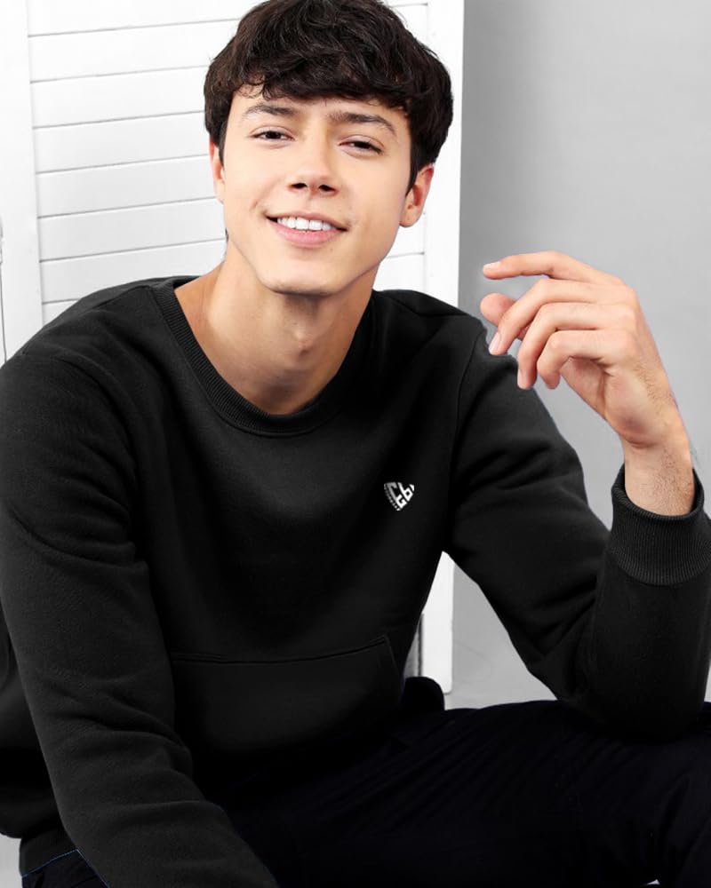 Noble Monk MenS Regular Fit Sweatshirts | Round Neck | Long Sleeve Sweatshirts For Men