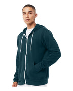 Unisex Sponge Fleece Full-Zip Hooded Sweatshirt - ASPHALT - 2XL(D0102H7WM18)