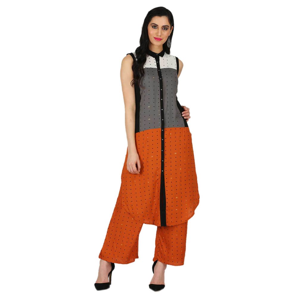 W For Woman Straight Kurta (17Fe16532-58727_14_Brown)