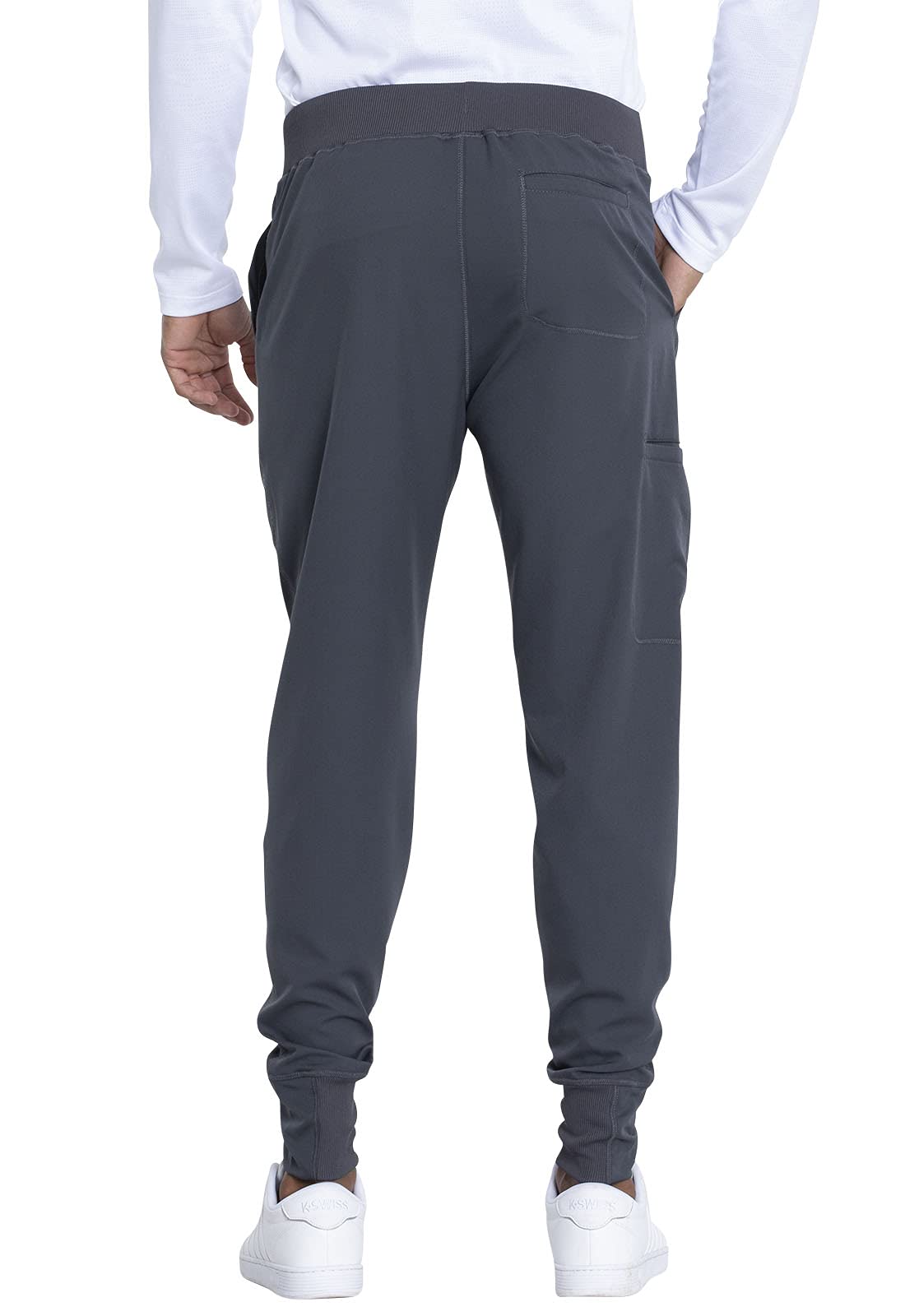 Dickies Dynamix Men Scrubs Pant Natural Rise Jogger DK040, XS, Pewter