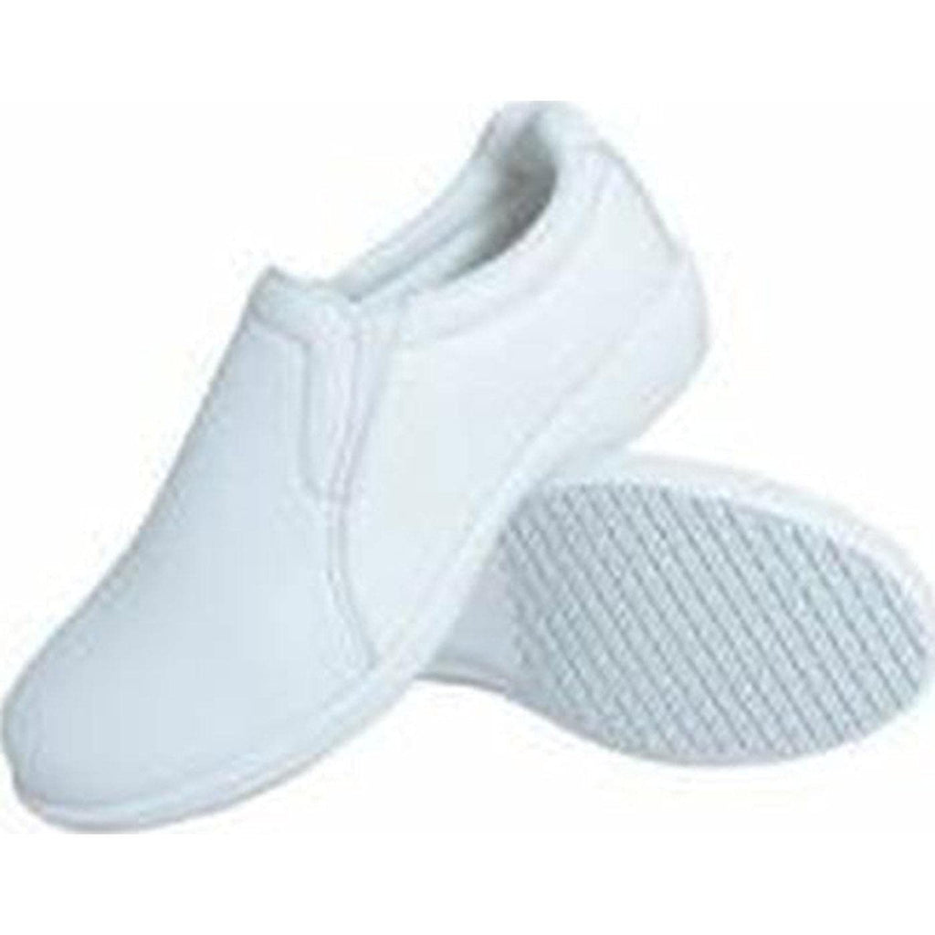 Genuine Grip 415-7.5W Womens Slip-Resistant Slip on Casual Shoes  White - Size 7.5 Wide