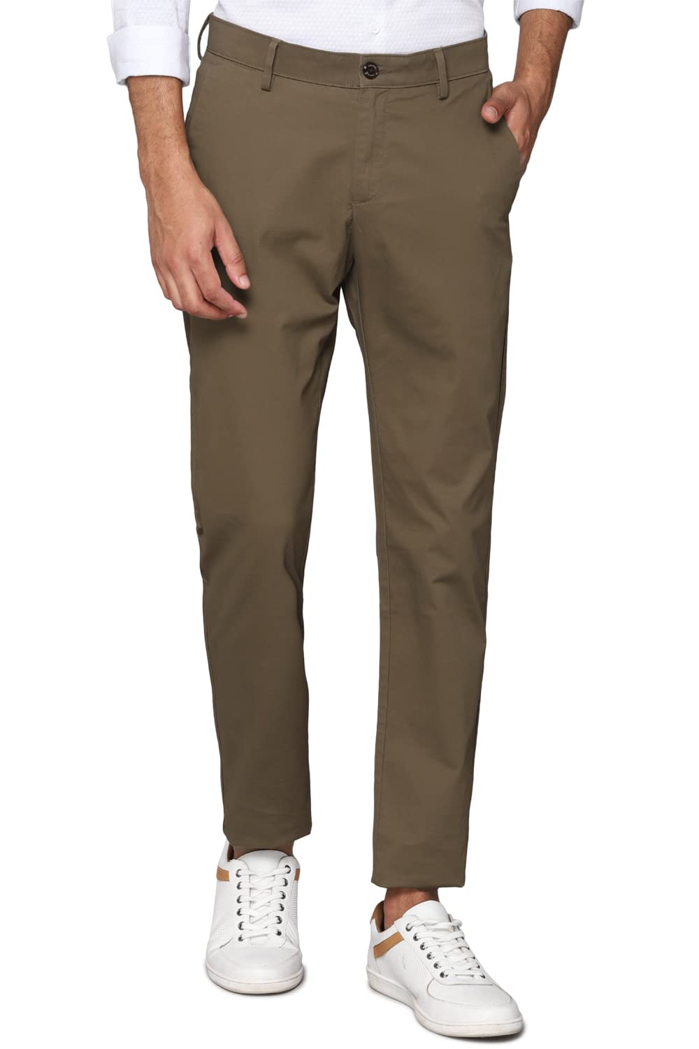 Allen Solly Men Slim Fit Solid Pants