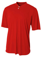 Youth Tek 2-Button Henley Jersey - BLAcK - XS(D0102H7KgS6)