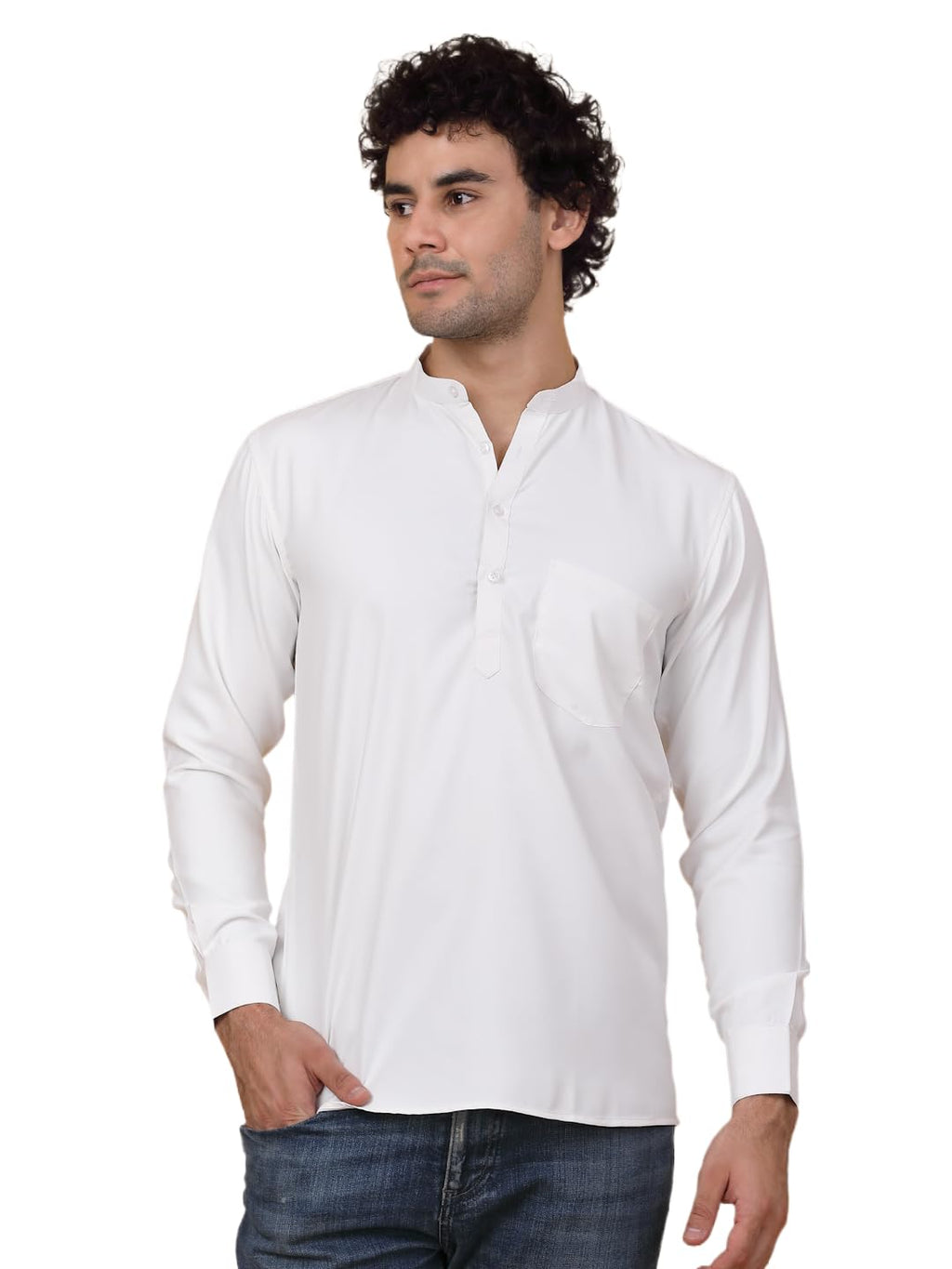 Jompers Mens Solid Short Kurats