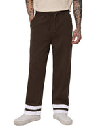 The Souled Store Official Korean Joggers : Sepia Mens and Boys Korean Fit Cotton Blend Solid Korean Joggers