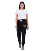 T2F Womens Regular Track Pants (WOM-JOG-01_Black