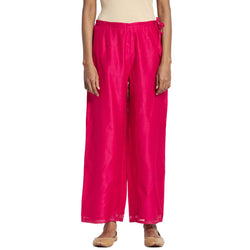Fabindia WomenS Cotton Silk Regular Pants (102424703_Red