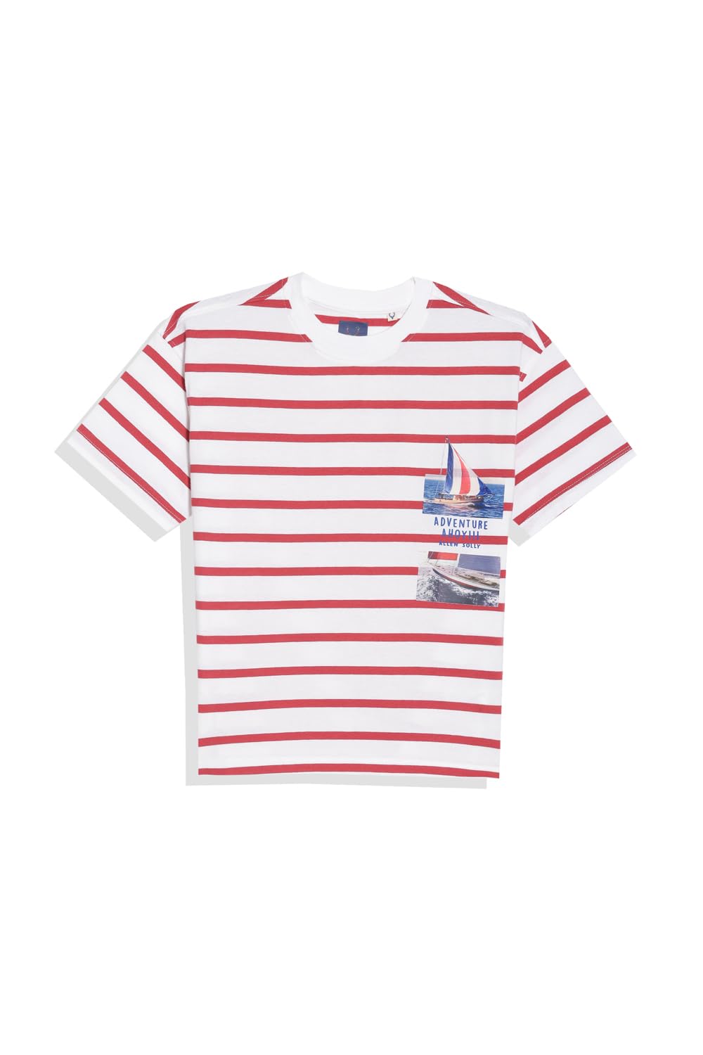Allen Solly Boys Regular Fit Striped Casual Half Sleeve Short Sleeve T-Shirt
